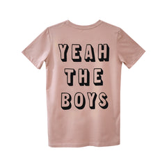 YEAH THE BOYS BIG BOYS SMALL PRINT TEE BEIGE